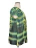 One World 100% Polyester Green Short Sleeve Blouse Size XL - photo 4