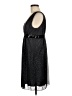 Eyeshadow 100% Polyester Stars Black Cocktail Dress Size 7 - photo 5