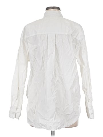 Topshop Long Sleeve Button-Down Shirt (view 2)