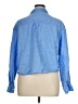 Gap 100% Linen Blue Long Sleeve Button-Down Shirt Size XL - photo 2