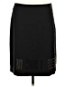 DKNY Graphic Black Wool Skirt Size 10 - photo 1