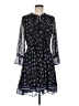 CeCe Print Black Casual Dress Size 6 - photo 1