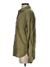 Athleta 100% Linen Solid Green Long Sleeve Button-Down Shirt Size XXS - photo 5
