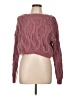 Pink Rose 100% Polyester Pink Pullover Sweater Size L - photo 1