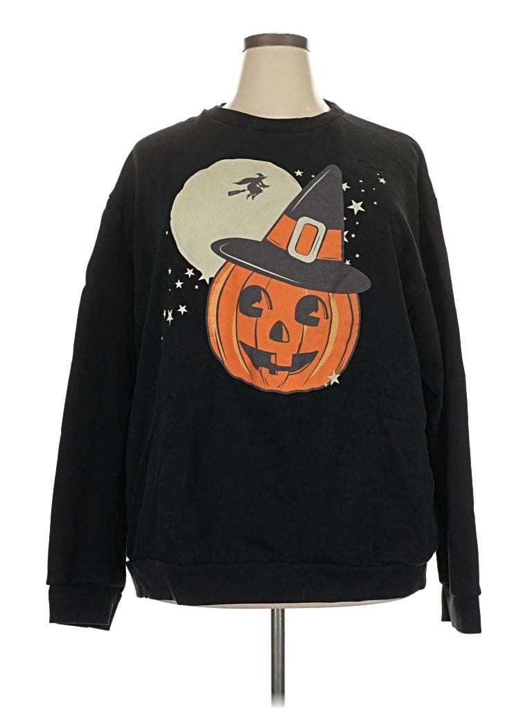 Pre-owned Assorted Brands Pullover Sweater In Black