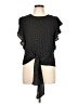 Monteau Black Short Sleeve Blouse Size L - photo 1