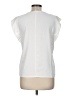Express 100% Polyester White Short Sleeve Top Size M - photo 2