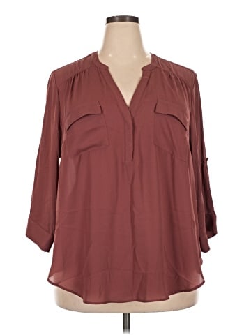 Torrid 3/4 Sleeve Blouse (view 1)