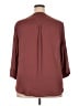 Torrid 100% Polyester Burgundy 3/4 Sleeve Blouse Size 2X Plus (2) - photo 2