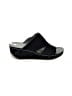 David Tate 100% Leather Black Wedges Size 6 - photo 1