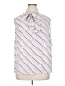 Bar III 100% Polyester Stripes Silver Sleeveless Blouse Size 1X - photo 1