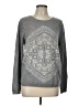 J.Crew Factory Store 100% Wool Graphic Gray Wool Pullover Sweater Size L - photo 1