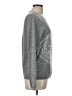 J.Crew Factory Store 100% Wool Graphic Gray Wool Pullover Sweater Size L - photo 4