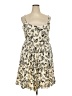 Hot Topic Print Ivory Cocktail Dress Size 2X (2) - photo 1