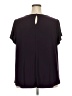 AUW Purple Short Sleeve Blouse Size 3X - photo 2