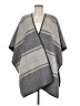 Ike Behar 100% Polyester Gray Poncho One size - photo 1