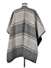 Ike Behar 100% Polyester Gray Poncho One size - photo 2