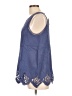Soft Surroundings Blue Sleeveless Blouse Size XL - photo 5