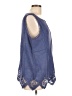 Soft Surroundings Blue Sleeveless Blouse Size XL - photo 4