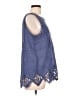 Soft Surroundings Blue Sleeveless Blouse Size XL - photo 4