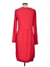 Nina Leonard Solid Red Casual Dress Size L - photo 2