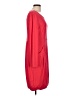Nina Leonard Solid Red Casual Dress Size L - photo 4