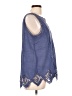 Soft Surroundings Blue Sleeveless Blouse Size XL - photo 4
