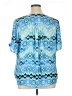 Milano Blue Short Sleeve Blouse Size 1X - photo 2