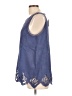 Soft Surroundings Blue Sleeveless Blouse Size XL - photo 5