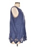 Soft Surroundings Blue Sleeveless Blouse Size XL - photo 4