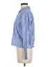 Alexander Jordan Stripes Blue Long Sleeve Blouse Size M - photo 5