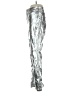 Gap 100% Polyester Metallic Silver Casual Pants Size 0 (petite) - photo 5