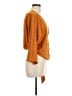 Express 100% Polyester Orange Long Sleeve Blouse Size M - photo 4