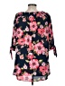 Love J 100% Polyester Pink 3/4 Sleeve Blouse Size M - photo 2