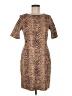 Lands' End Animal Print Brown Cocktail Dress Size 6 (petite) - photo 1