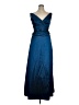 Assorted Brands 100% Polyester Blue Cocktail Dress Size 14 - photo 1