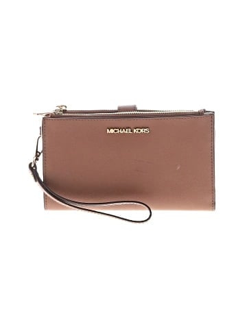 Michael Kors Leather Wristlet (view 1)