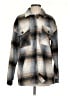 Altar'd State 100% Polyester Plaid Gray Fleece Size S - photo 1