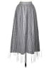 GRL Checkered-gingham Gray Casual Skirt Size M - photo 1