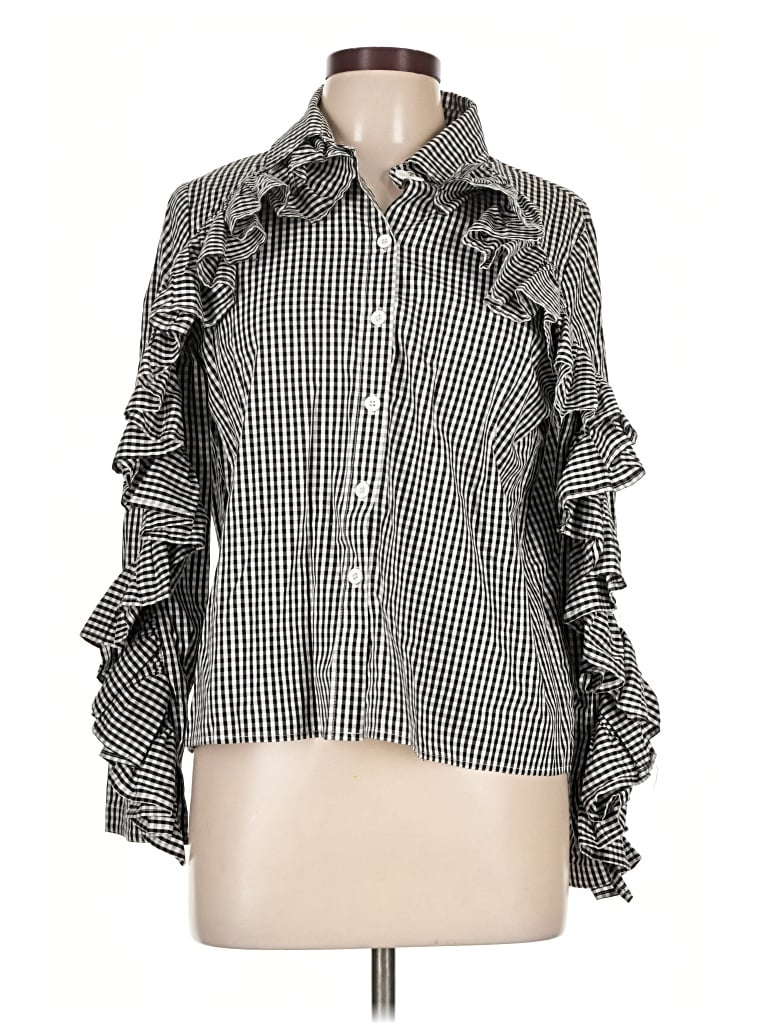 Pre-owned Hot & Delicious 3/4 Sleeve Blouse In Black