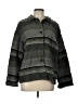 Chico's Design 100% Cotton Stripes Green Coat Size Lg (2) - photo 1