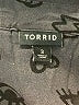 Torrid Print Black Short Sleeve Blouse Size 3X Plus (3) - photo 7