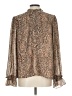 CeCe 100% Polyester Animal Print Brown Long Sleeve Blouse Size L - photo 2