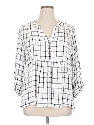 Wrangler Jeans Co 3/4 Sleeve Blouse (view 1)