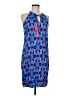 Escapada 100% Rayon Print Blue Cocktail Dress Size M - photo 1
