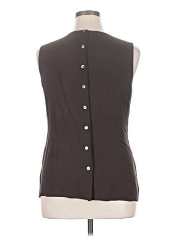 Dana Buchman Sleeveless Silk Top (view 2)