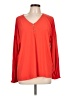 Anne Klein Red Long Sleeve Blouse Size L - photo 1