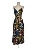 Tory Burch 100% Polyester Floral Blue Casual Dress Size 2 - photo 1