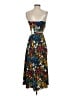 Tory Burch 100% Polyester Floral Blue Casual Dress Size 2 - photo 2