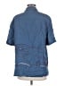 Paige Blue Short Sleeve Button-Down Shirt Size M - photo 2